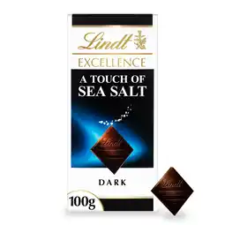 Tesco Lindt Excellence Dark Chocolate - A Touch of Sea Salt 100g offer