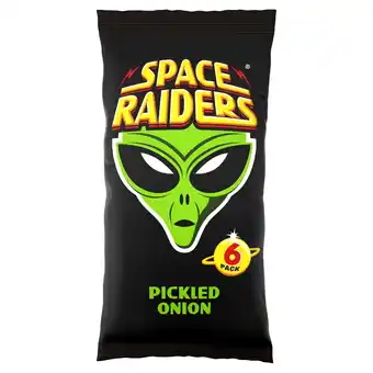 Tesco Space Raiders Pickled Onion Flavoured Crisp 6X13g offer