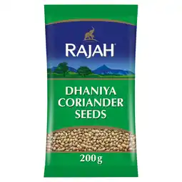 Tesco RAJAH DHANIYA WHOLE CORIANDER SEEDS 200G offer