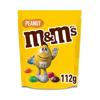 Tesco M&M's Peanut Milk Chocolate Bag Pouch 112g offer