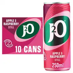 Tesco J2O Apple & Raspberry 10x250ml Cans offer