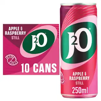 Tesco J2O Apple & Raspberry 10x250ml Cans offer