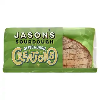 Tesco Jason's Creations Olive & Basil Sourdough 400g offer