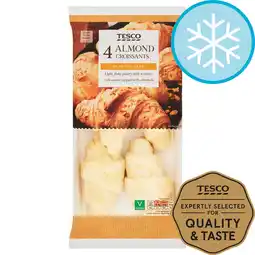 Tesco Tesco 4 Almond Croissants 322G offer