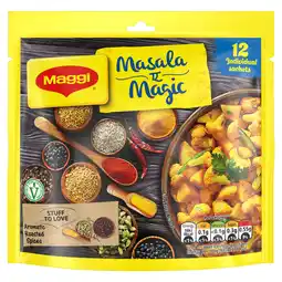 Tesco Maggi Masala Magic Seasoning Mix Sachets 12x6g offer