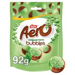Tesco Aero Bubbles Peppermint Mint Chocolate Sharing Bag 92g offer