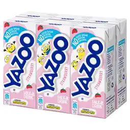 Tesco Yazoo No Added Sugar Strawberry Milk Drink 6 x 200ml offer