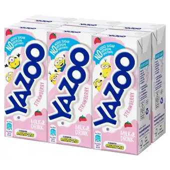 Tesco Yazoo No Added Sugar Strawberry Milk Drink 6 x 200ml offer