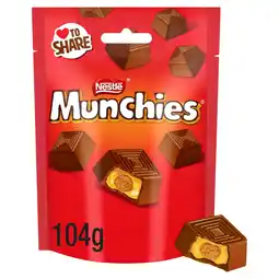Tesco Munchies Milk Chocolate & Caramel Sharing Bag 104g offer