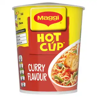 Tesco Maggi Hot Cup Noodles - Curry Flavour 59.2g offer