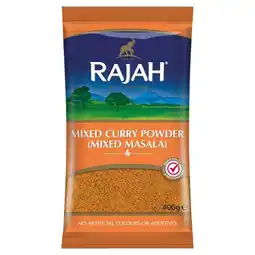 Tesco Rajah Mixed Curry Powder 400G offer