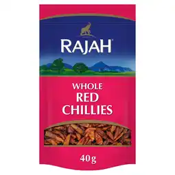 Tesco Rajah Whole Red Chillies 40g offer