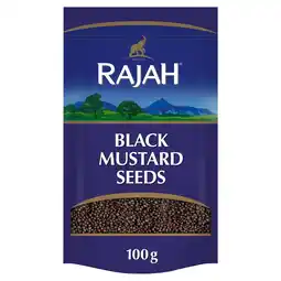 Tesco RAJAH WHOLE BLACK MUSTARD SEEDS 100G offer
