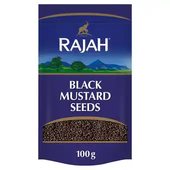 Tesco RAJAH WHOLE BLACK MUSTARD SEEDS 100G offer