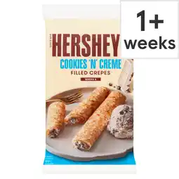 Tesco Hershey's Cookies 'n' Creme Filled Crepes 6 Pack 192g offer