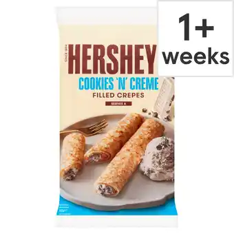 Tesco Hershey's Cookies 'n' Creme Filled Crepes 6 Pack 192g offer