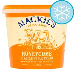 Tesco Mackie's Dairy Honeycombe Ice Cream 1Ltr offer
