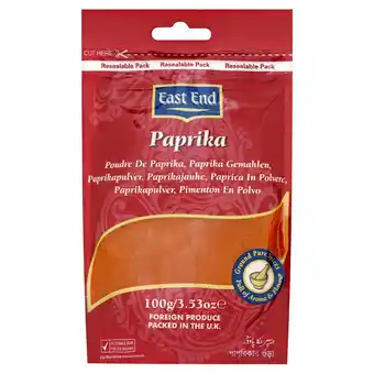 Tesco East End Paprika Powder 100G offer