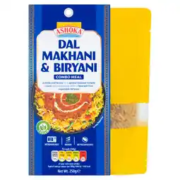 Tesco Ashoka Dal Makhani & Biryani Combo Meal 250g offer