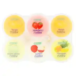 Tesco Cocon Assorted Fruit Jelly Pudding 6 X 80G offer