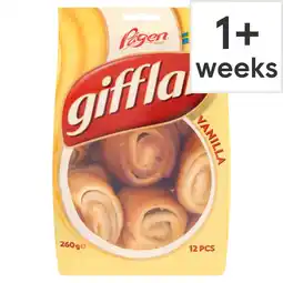 Tesco Pagen Gifflar Rolls - Vanilla 260g offer