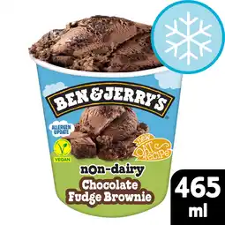 Tesco Ben & Jerry’s Chocolate Fudge Brownie Non Dairy Ice Cream Tub 465ml offer