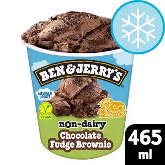 Tesco Ben & Jerry’s Chocolate Fudge Brownie Non Dairy Ice Cream Tub 465ml offer