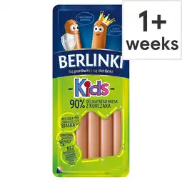 Tesco Berlinki Kids Chicken Hotdog, 130g offer