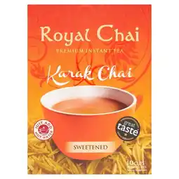 Tesco Royal Chai Sweetened Instant Karak Chai 200g offer