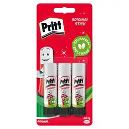 Asda Pritt Stick Pritt Original Glue Stick 3x22g offer