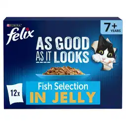 Morrisons Felix As Good As It Looks Senior 7+ Fish In Jelly offer