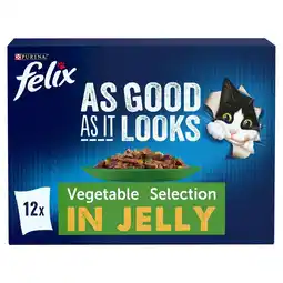 Morrisons Felix As Good As It Looks Vegetable In Jelly Cat Food offer