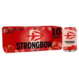 Morrisons Strongbow Strawberry Cider 10x330ml offer