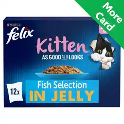 Morrisons Felix Agail Kitten Fish In Jelly Wet Cat Food offer