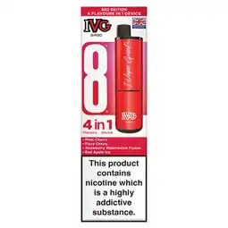 Morrisons IVG 2400 Rechargeable Red Edition 20mg offer