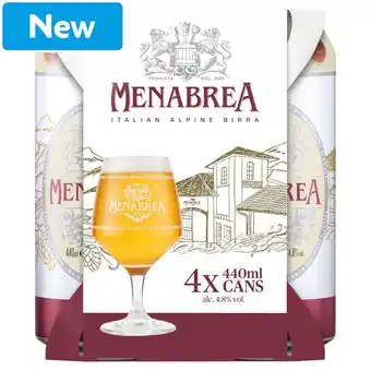 Morrisons Menabrea Lager 4x440ml offer