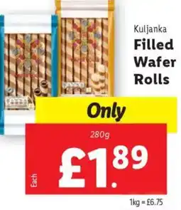 Lidl Kuljanka Filled Wafer Rolls offer