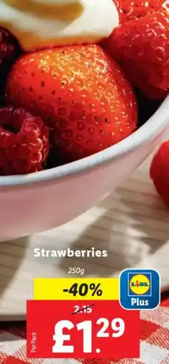 Lidl Strawberries offer