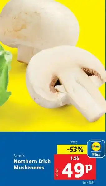 Lidl Farrell's Northern Irish Mushrooms offer