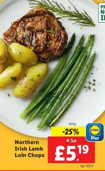 Lidl Northern Irish Lamb Loin Chops offer
