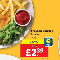Lidl Breaded Chicken Steaks offer