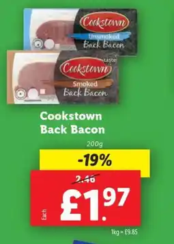 Lidl Cookstown Back Bacon offer