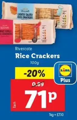 Lidl Rivercote Rice Crackers offer