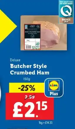 Lidl Deluxe Butcher Style Crumbed Ham offer