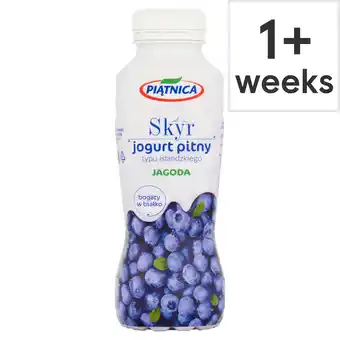 Tesco Piatnica Drinking Skyr Yogurt Blueberry 330ml offer