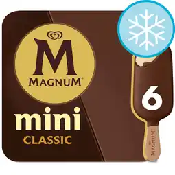 Tesco Magnum Mini Classic Ice Cream Sticks 6x55ml offer