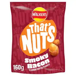 Tesco Walkers Thats Nuts Smoky Bacon 160g offer