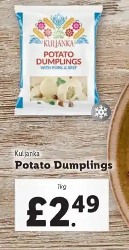 Lidl Kuljanka Potato Dumplings offer