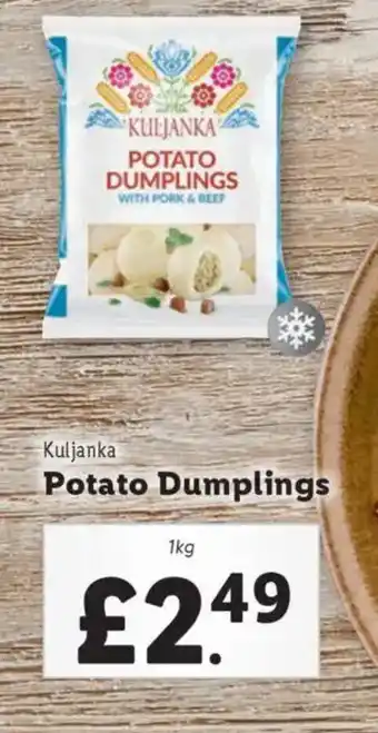Lidl Kuljanka Potato Dumplings offer
