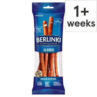 Tesco Berlinki Sq Kabanosy Classic 85g offer